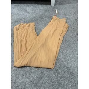 Skims silk crinkle cover up pants in ochre size extra large - NEW